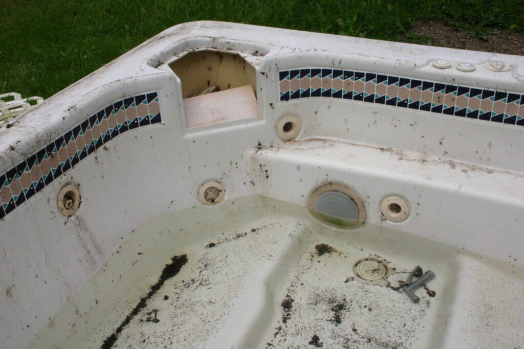 Hot tub removal